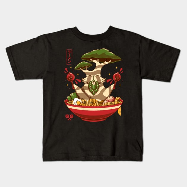 Maracas Dance Ramen Kids T-Shirt by Alundrart